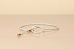 Belt in Ivory Nappa Leather - Image 5