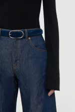 Belt in Navy Suede - Image 2