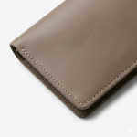 Handmade Genuine Ash Grey Leather Bifold Wallet for Men – Vintage Slim Minimalist Card Holder - Image 5
