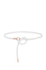 Belt in Ivory Nappa Leather